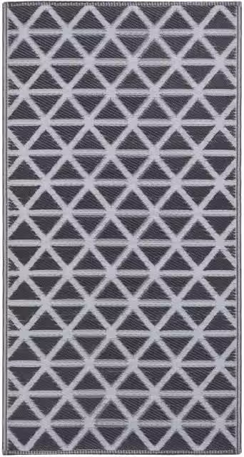 Berkfield Home Black Geometric Outdoor Carpet, W: 160 cm, L: 230 cm – 1