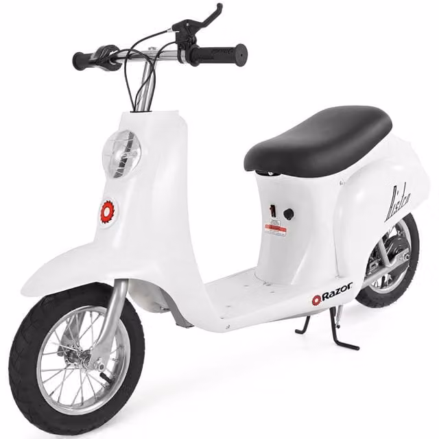 Razor Pocket Mod Bistro 24 Volt Electric Ride-On Scooter, White