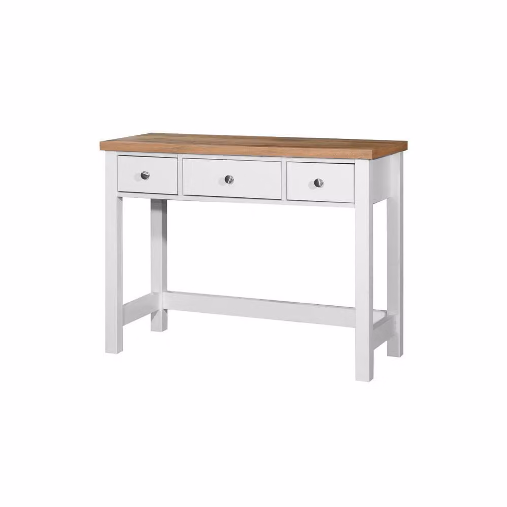 Timber Art Design Astbury 3 Drawer Dressing Table in White and Oak – 2