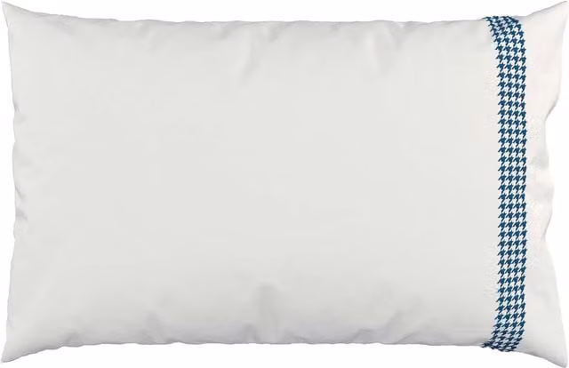 Bedeck of Belfast Freya Pair of Standard Cotton Percale Pillowcases, Midnight Blue Floral