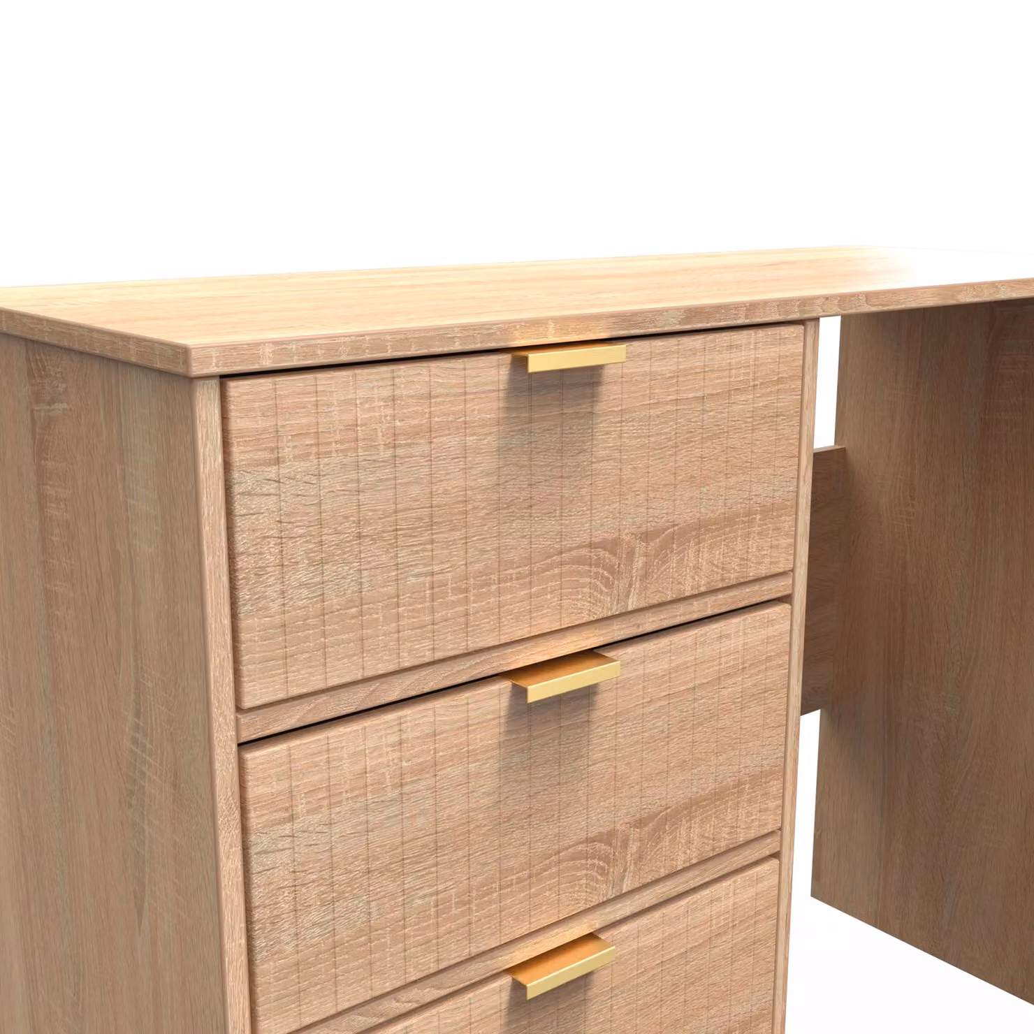 Ready Assembled 2 U Bexley 4 Drawer Vanity in Light Oak – 3