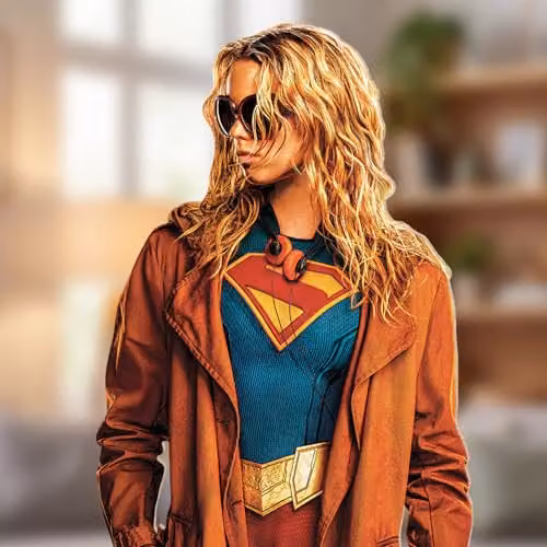 Star Cutouts SC4930 Supergirl Milly Alcock Shades Movie Cardboard Cutout, Multicolour, Height: 190 cm – 2