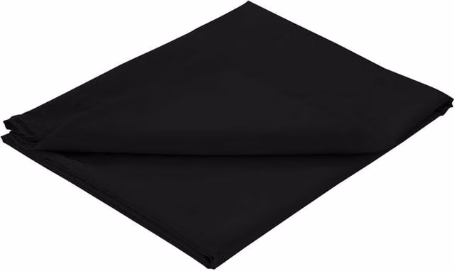 Amazon Basics Plain Black Superking Flat Sheet, 200 x 200 cm