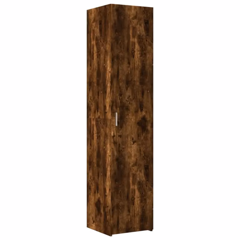 Berkfield Home Smoked Oak Highboard in Brown, W/D/H: 40 x 42.5 x 185 cm