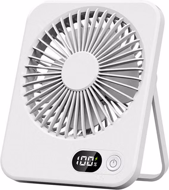 Latto B126 Rechargeable White Plastic Table Fan