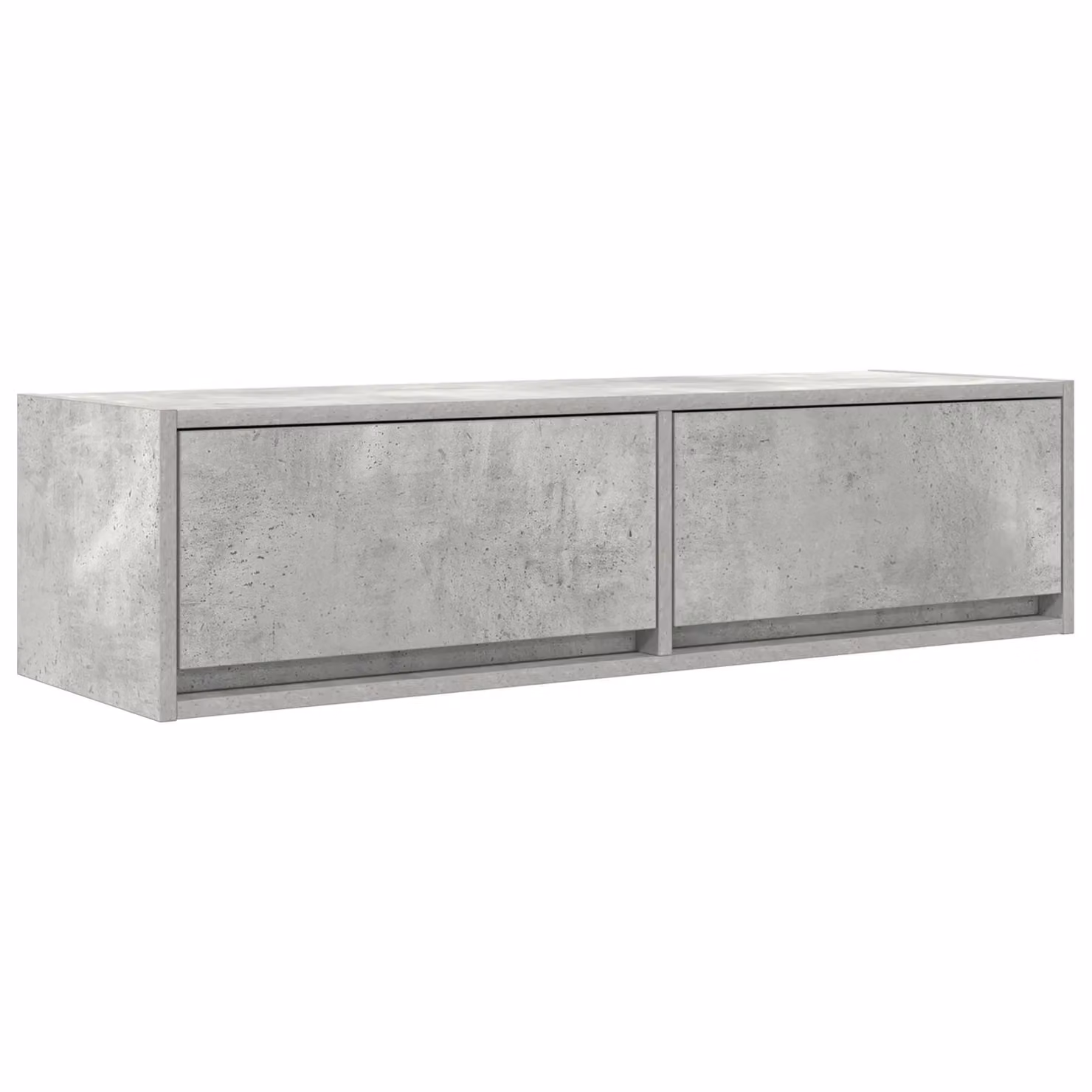 Berkfield Home Modern Wall Mounted TV Cabinet in Grey Matt Engineered Wood W/D/H: 100 x 31 x 25.5 cm – 2