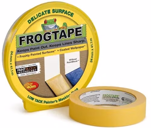 Frog Tape Yellow Delicate Surface Painters Masking Tape W: 24 mm, L: 41.1 m – 1