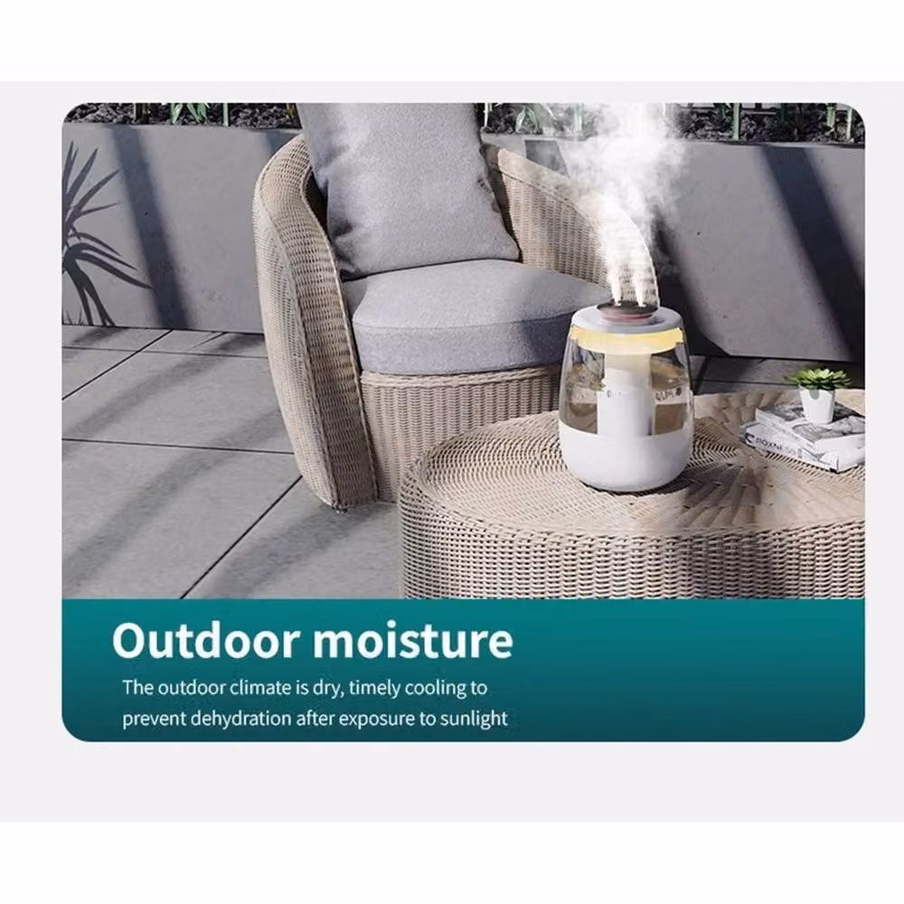 NESTLUNE Ultrasonic Air Humidifier, 1.3L, White, W/D/H: 15 x 15 x 15 cm – 4