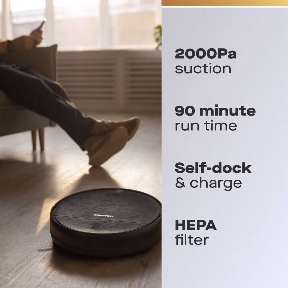 Daewoo Cyclone Freedom Robot Vacuum Cleaner, Black – 2