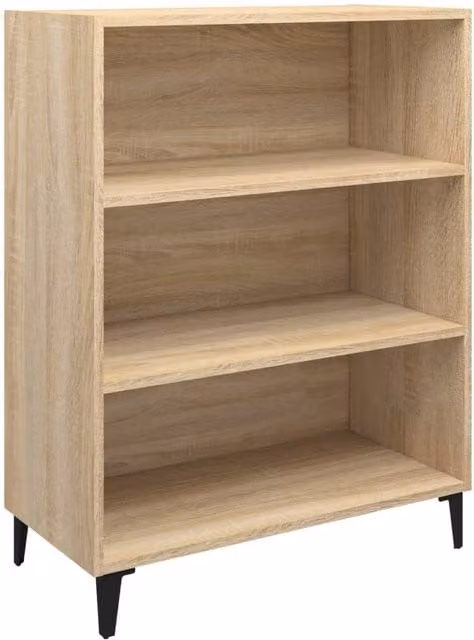 Berkfield Home Sonoma Oak Sideboard in Beige, W/D/H: 69.5 x 32.5 x 90 cm – 1