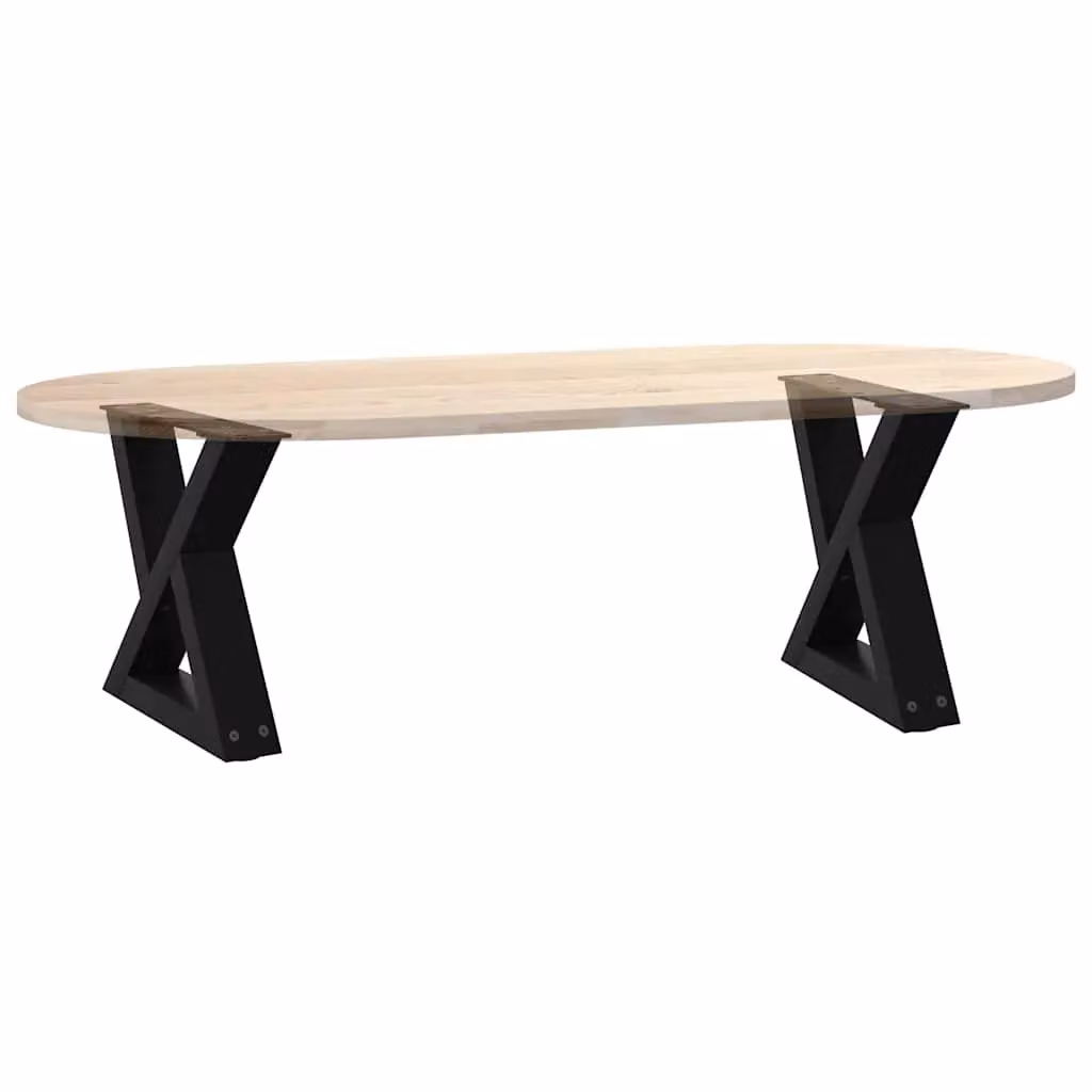 Berkfield Home Steel Coffee Table Legs, 2 Pieces, Black Matt, W/D/H: 30 x 30 x 30 cm – 5