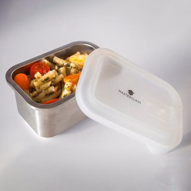MasterClass All-in-One 750ml Stainless Steel Airtight Container with Lid, Grey