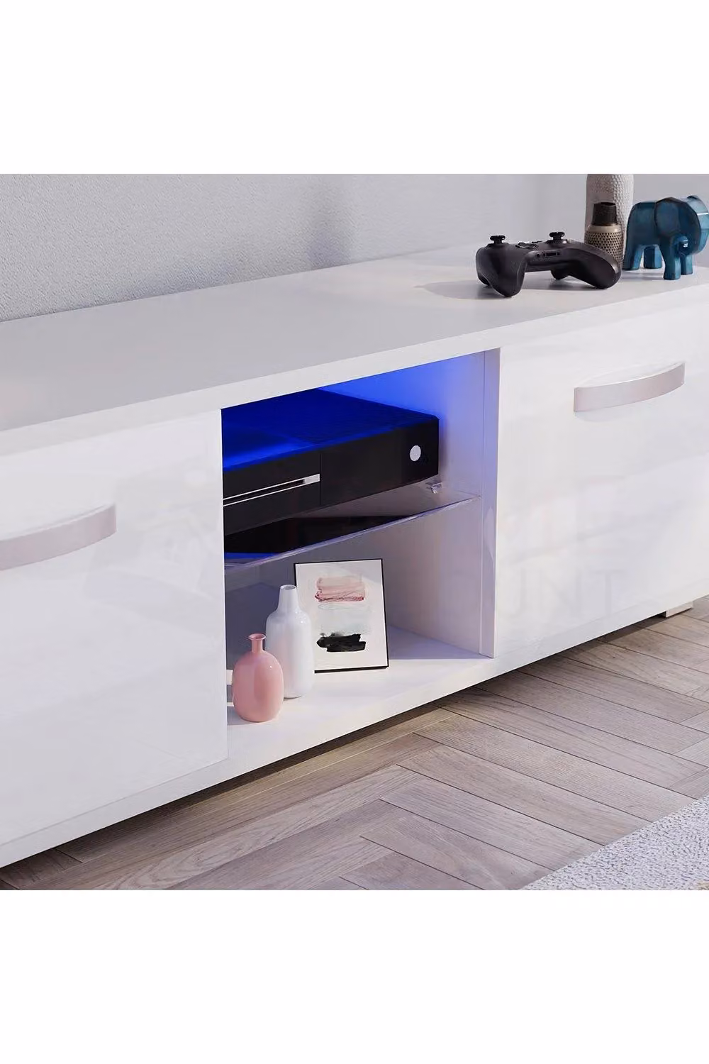Vida Designs Cosmo 2 Door LED TV Unit in White – 4