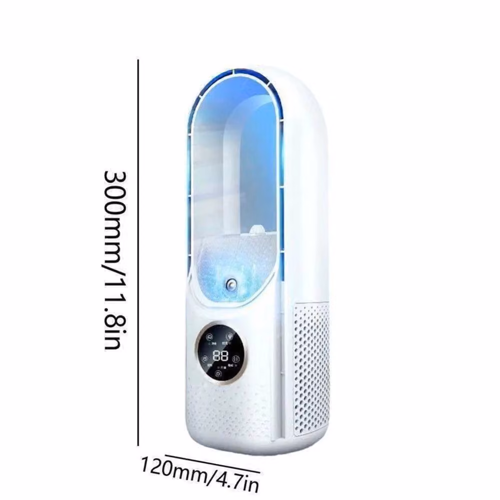 Nordara 6 Speed Silent Portable Leafless Air Cooler Fan in White – 2