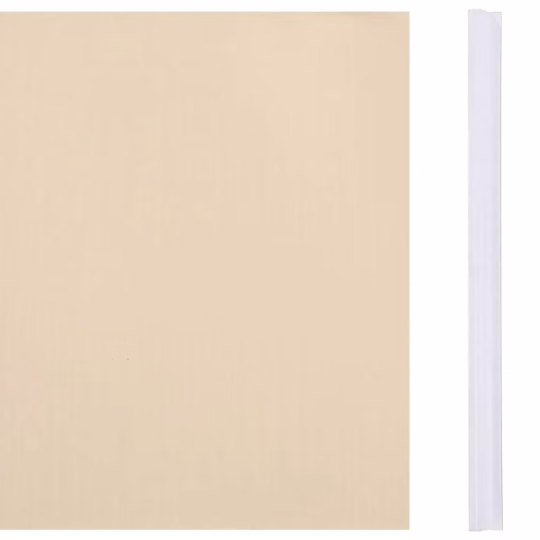 Berkfield Home Garden Privacy Screens, 4 Piece PVC Strip Set in Beige, W: 35 m, D: 0.19 m