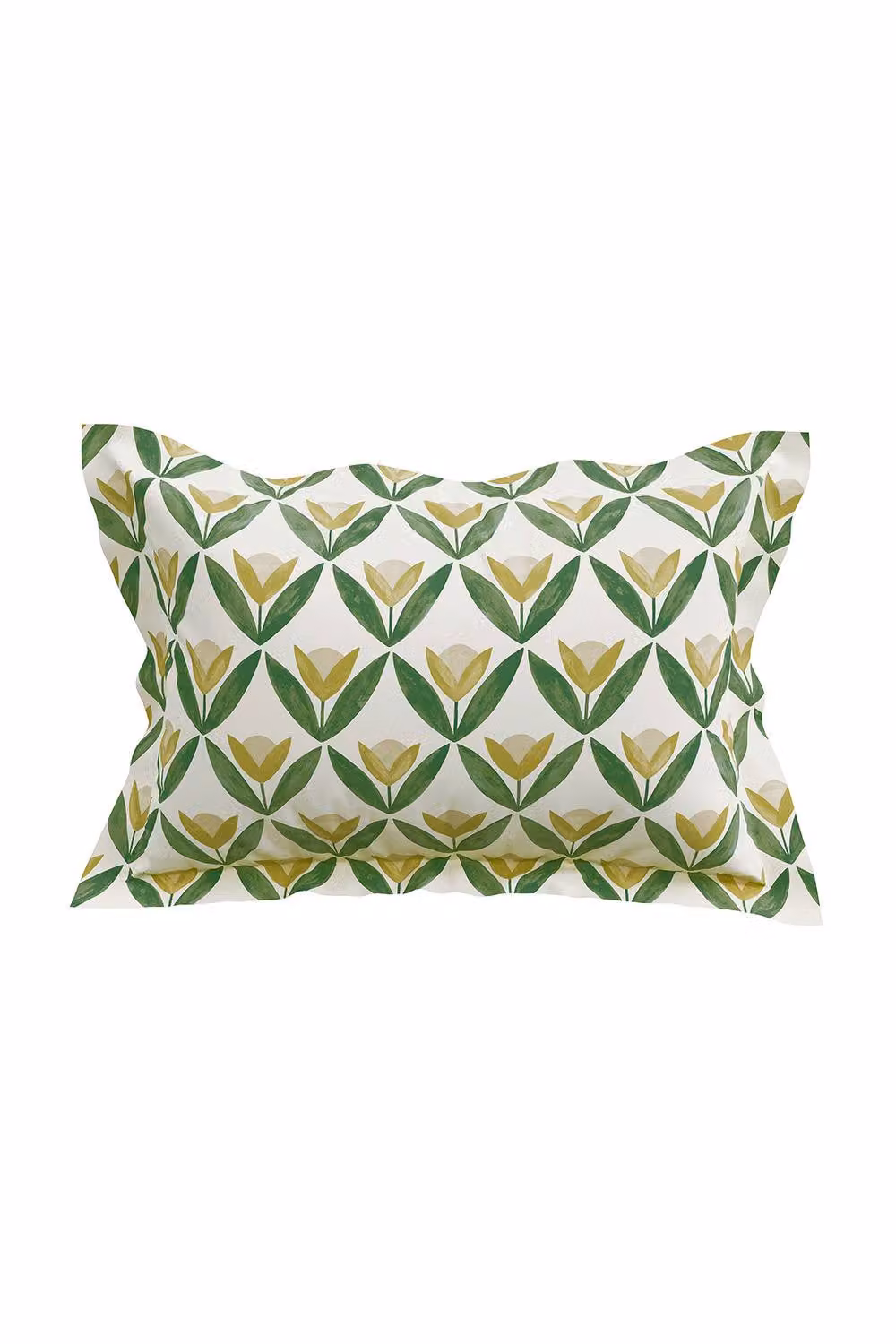 Scion Tulip Trellis Cotton Duvet Cover and Pillowcase Set in Yellow and Green, W: 140 cm, H: 200 cm – 2