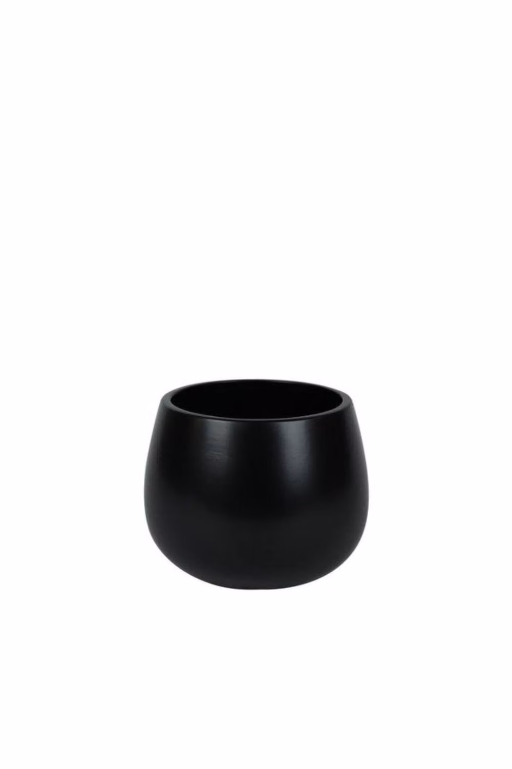 KDMD Matt Black Ceramic Pot 2 Pack, Dia: 13 cm, H: 12 cm – 2
