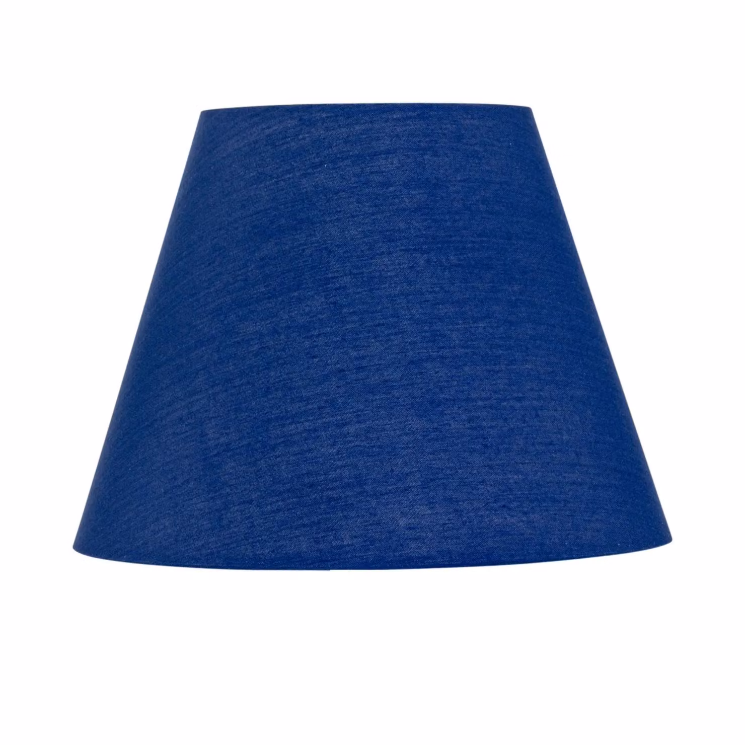 First Choice Lighting Set of 2 Blue Tapered Fabric Lamp Shades, Diameter: 20 cm – 2