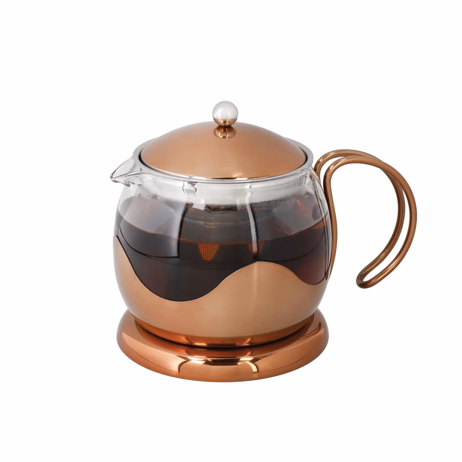 La Cafetiere Le Teapot Glass Loose Leaf Teapot with Infuser in Bronze/Copper – 4