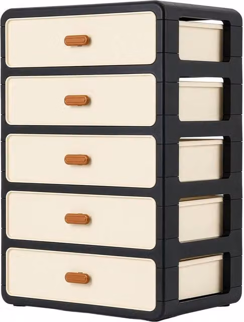 Havendro 5-Tier Drawer Storage Cabinet in Beige