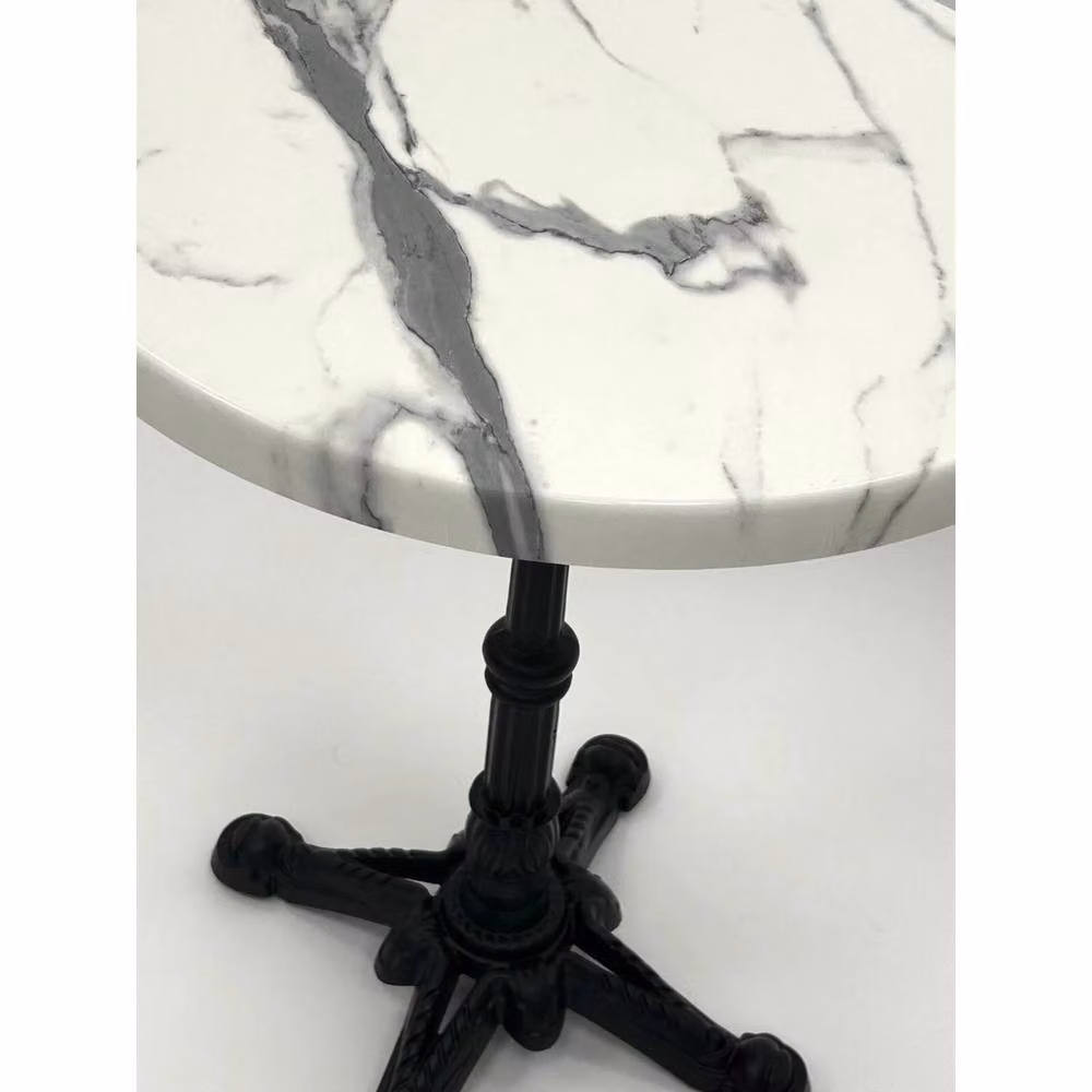 PAWNORA White Marble Coffee Table with Stone Top for Garden and Industrial Use – 2