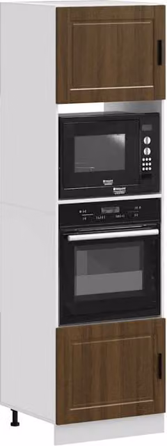 Berkfield Home Set of 2 Porto Brown Oak Appliance Housing Units – 1