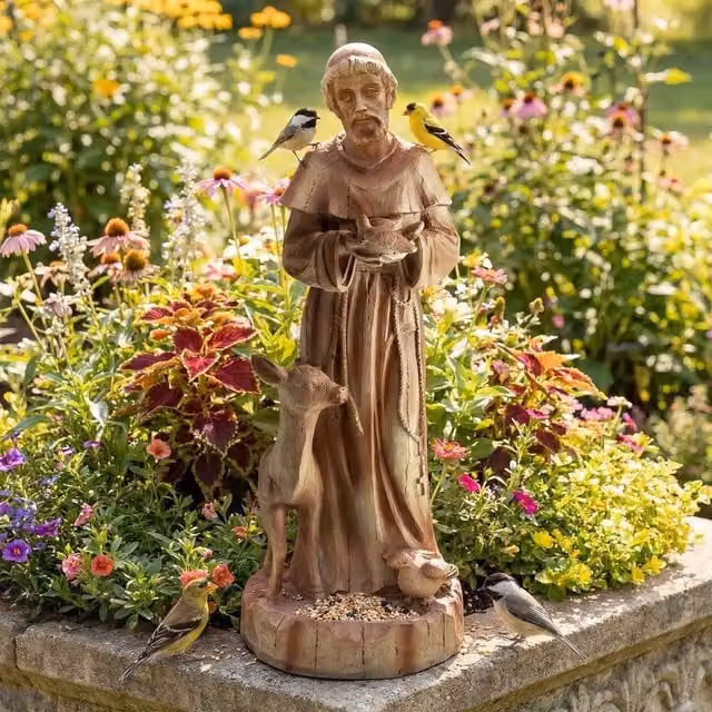 SPETLEK Patron of Animals Religious Brown Garden Decoration – 1