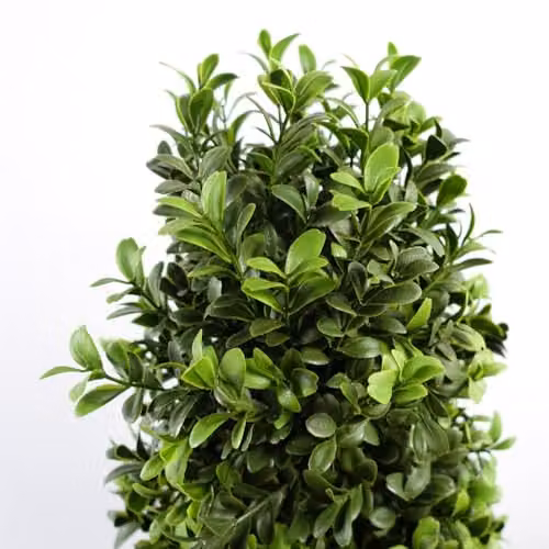 Leaf Artificial Topiary Tree Pair in Green, H 120 cm x W 30 cm x D 30 cm – 2