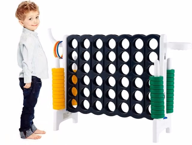 Costway Family Connect Indoor Outdoor Game in Navy and Multicolour