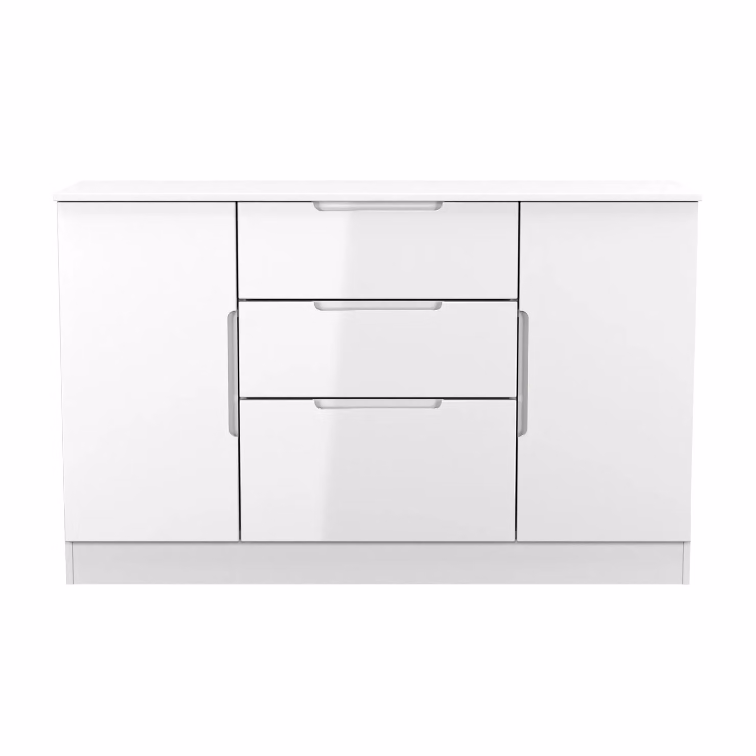 Lucca Ready Assembled 2 Door 3 Drawer Sideboard in White – 2