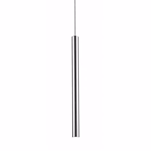 Zumaline LOYA Silver LED Cylinder Pendant Light with 450lm Warm White 3000K Illumination