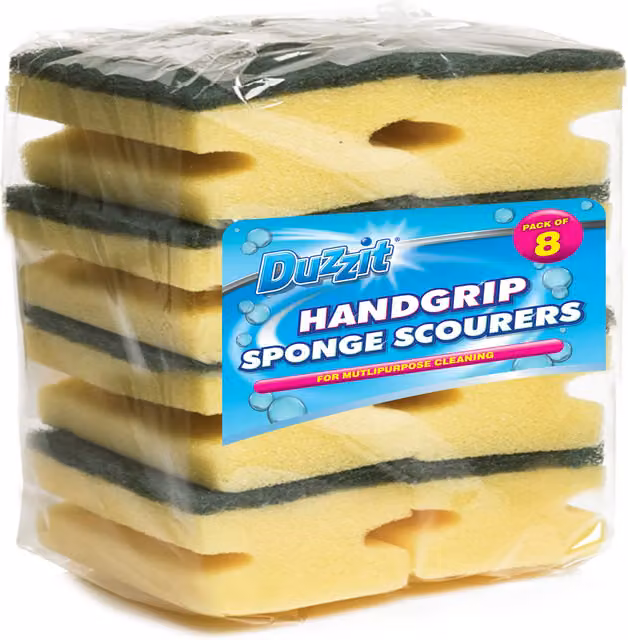 Pack of 48 Yellow Handgrip Scourers