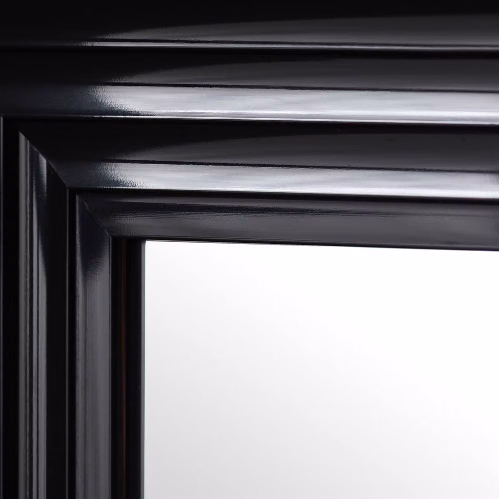 Cheshire Metro Gloss Black Tall Rectangular Wall Dressing Mirror – 4