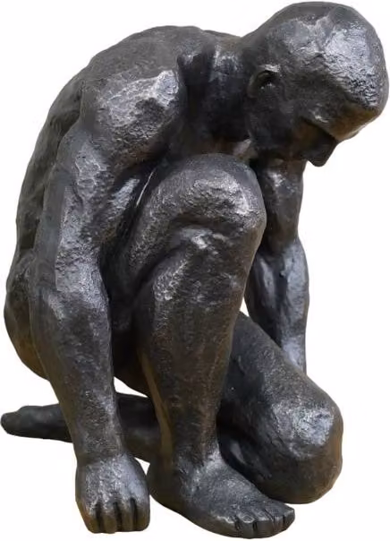Gifts Direct 2 U Kneeling Naked Man Ornament Sculpture in Black – 3