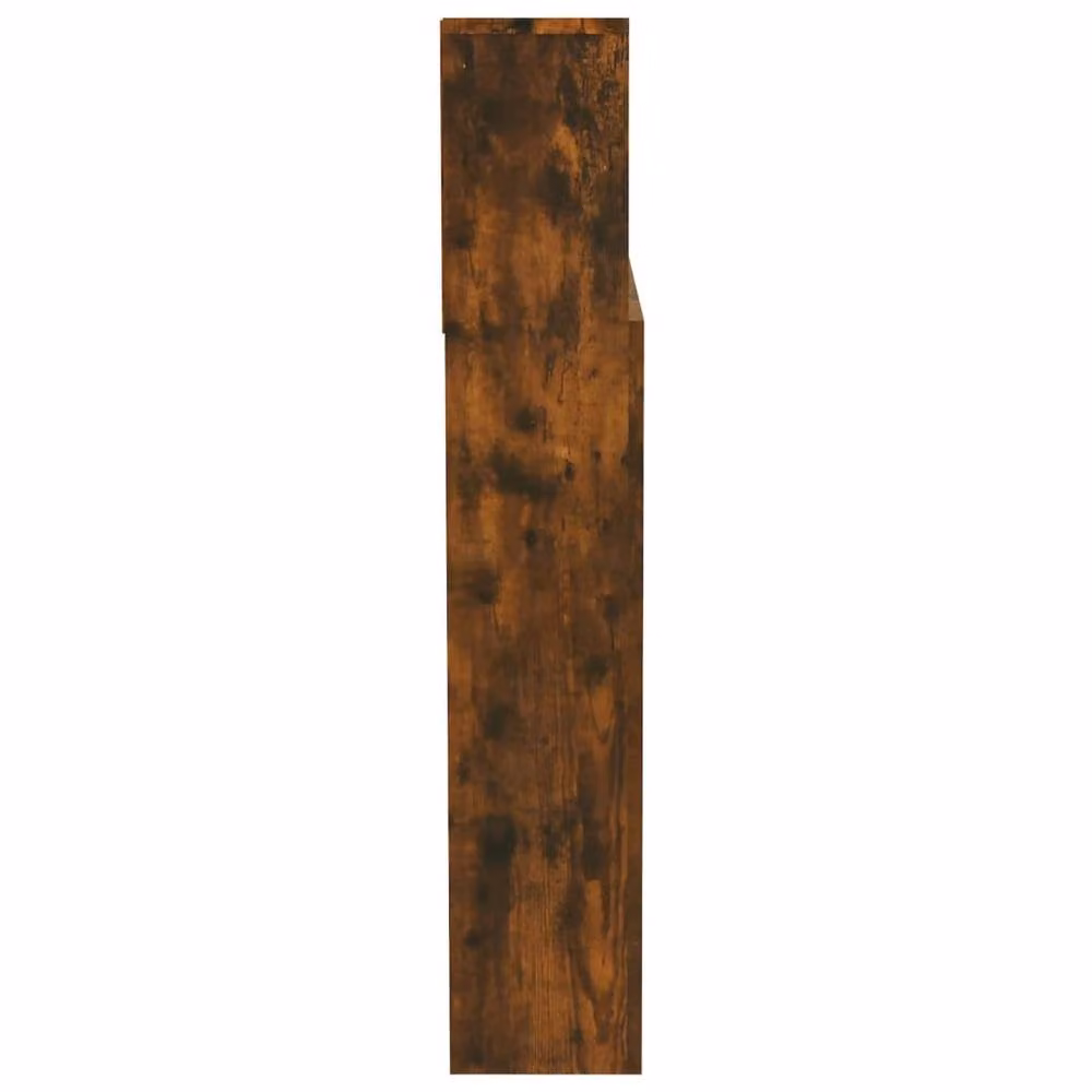 Berkfield Home Headboard Cabinet in Smoked Oak Brown, W: 200 cm, D: 19 cm, H: 103.5 cm – 3