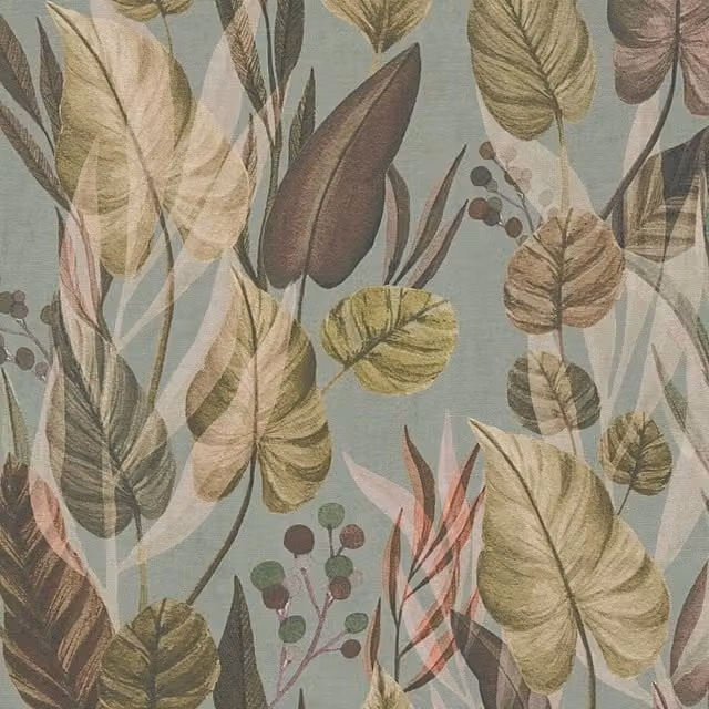I Love Wallpaper Nature's Embrace Wallpaper in Khaki, Beige, Yellow and Green