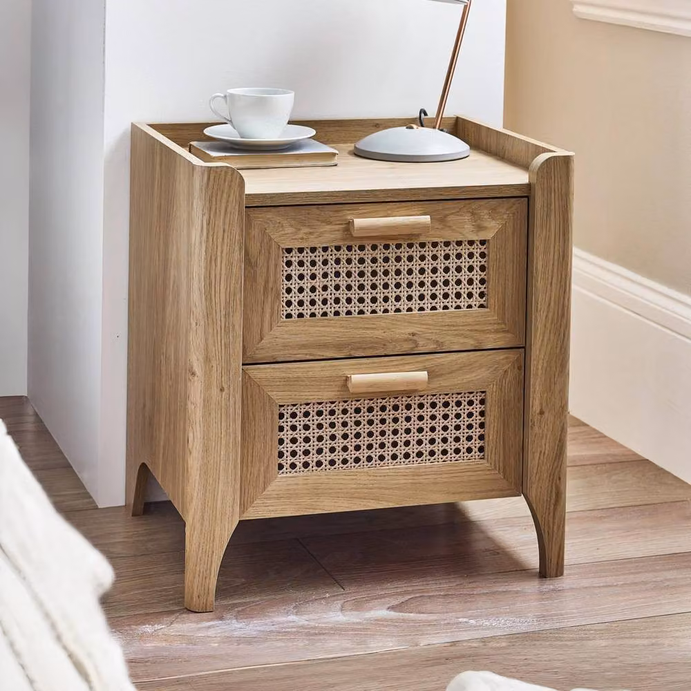 Cheshire Premium Pacifica 2 Drawer Bedside Unit in Brown – 2