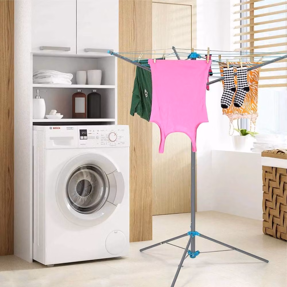 SPETLEK 18m Portable Rotary Clothes Airing Line in Grey – 3