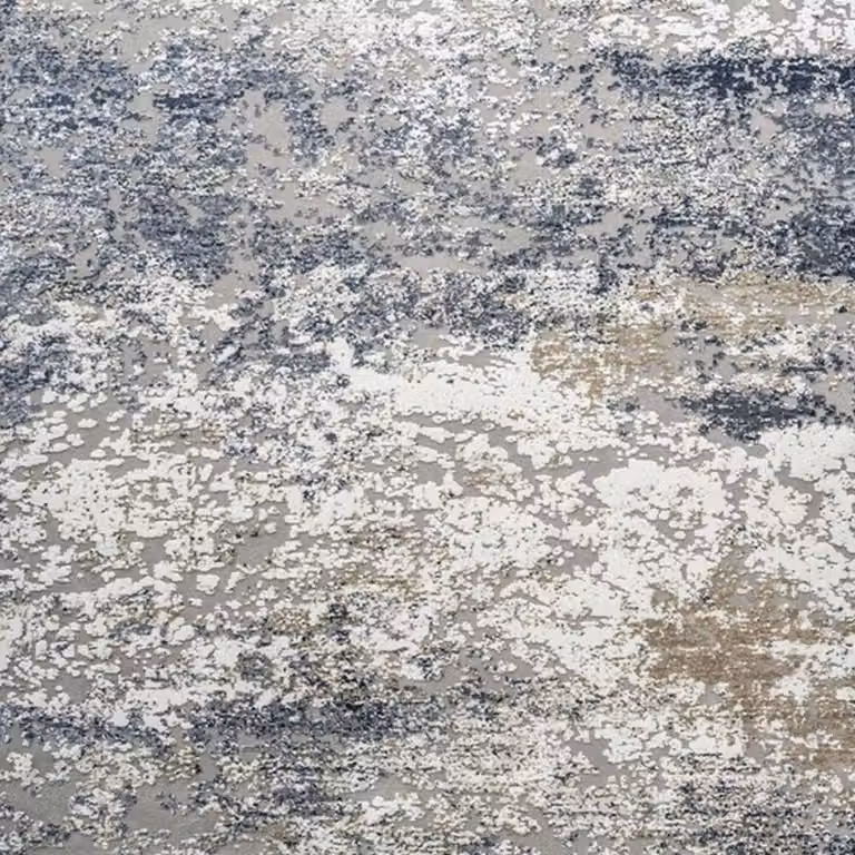The Rug Shop UK Abstract Blue Modern Machine Woven Easy Care Area Rug W: 160 cm, D: 230 cm
