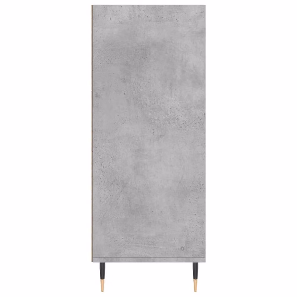 Berkfield Home Modern Grey Highboard with Hinged Doors and Internal Shelves, W: 57 cm, D: 35 cm, H: 90 cm – 4