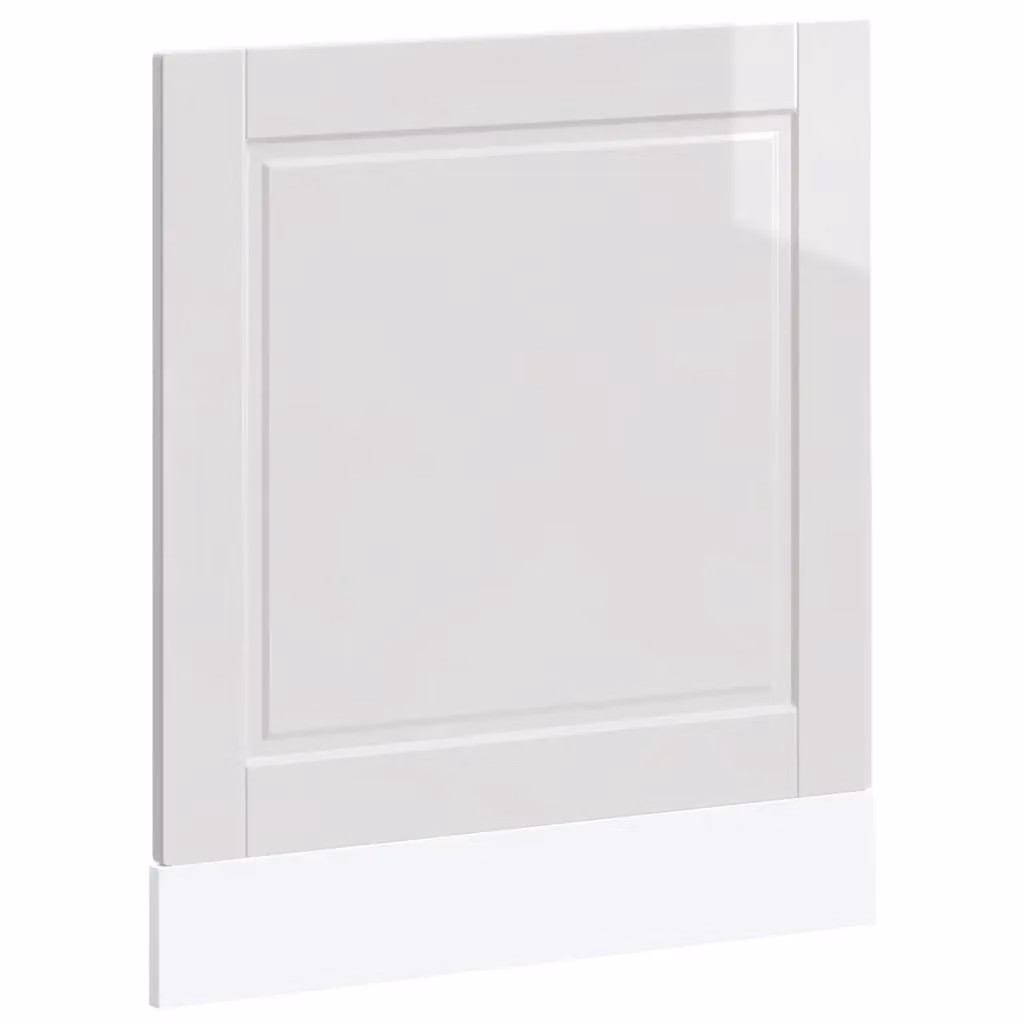 Berkfield Home Porto High Gloss White Dishwasher Panel in Engineered Wood, W/D/H: 60 x 1.5 x 67 cm – 2