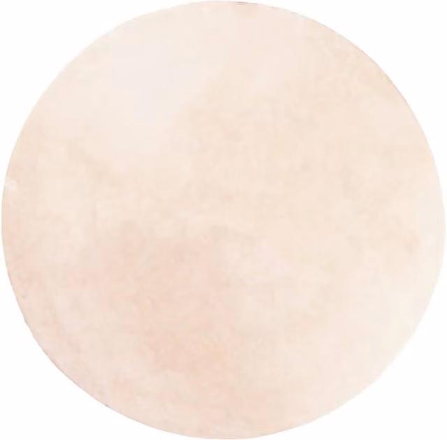 Berkfield Home HUARTE Round Short Pile Washable Rug in Beige, Diameter: 120 cm