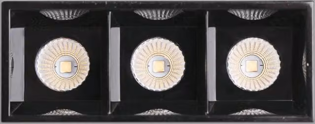 Faro Black Square LED Recessed Downlight Trimless