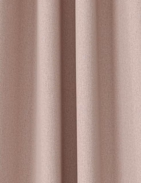 M&S Blush Pink Brushed Eyelet Ultra Thermal Blackout Curtains