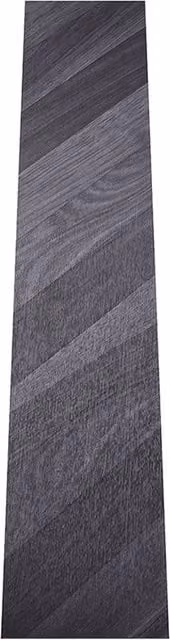Livingandhome Chevron Self-Adhesive PVC Flooring Planks in Dark Grey