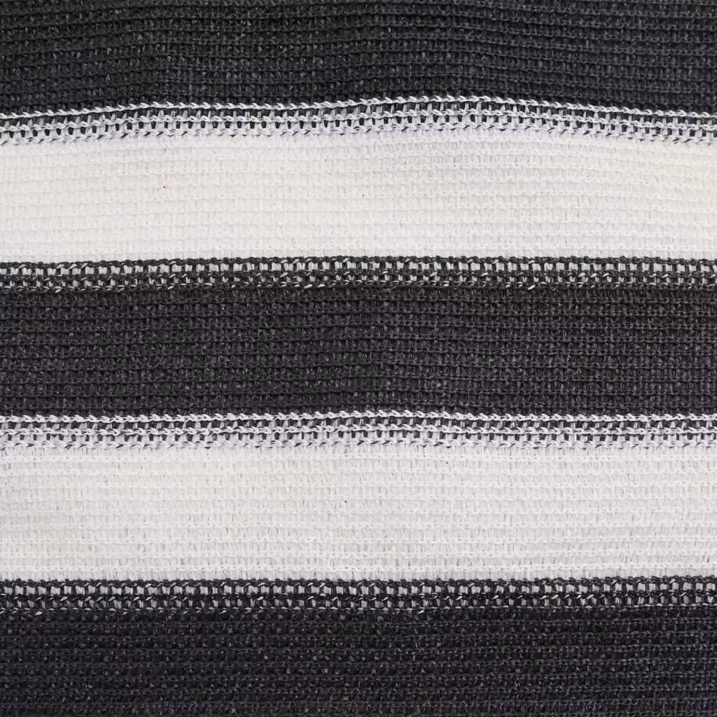 Berkfield Home Privacy Netting, Anthracite, White and Black, HDPE, 1.5 x 10 m – 6