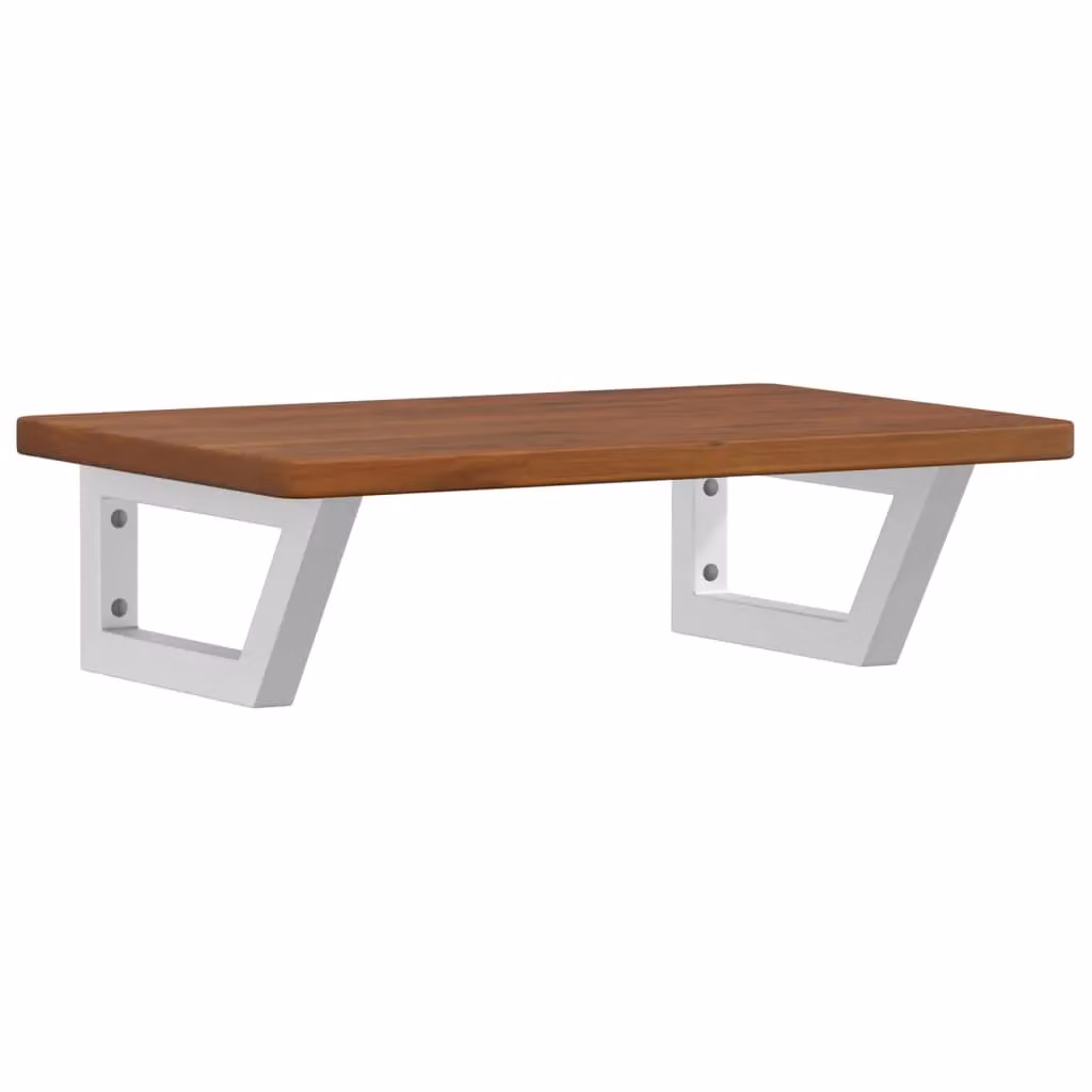 Berkfield Home Wall Mounted Basin Shelf in Brown Oak and Steel