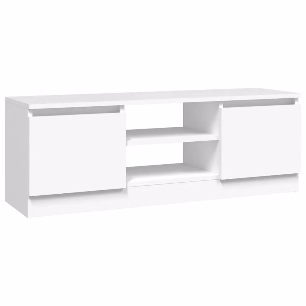 Berkfield Home Classic TV Cabinet in White with Door, W/D/H: 102 x 36 x 36 cm – 2