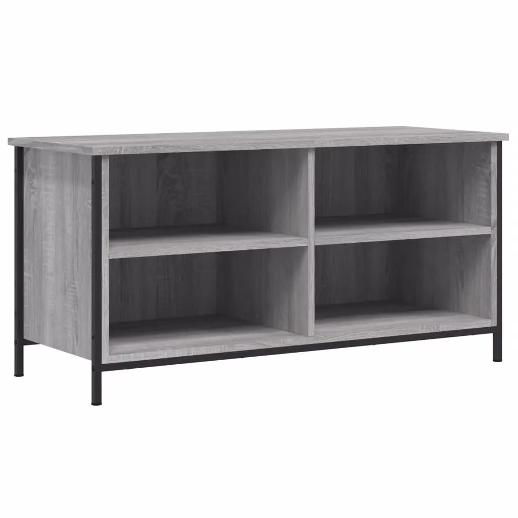 Berkfield Home Grey Sonoma TV Cabinet in Engineered Wood W/D/H: 100 x 40 x 50 cm – 2