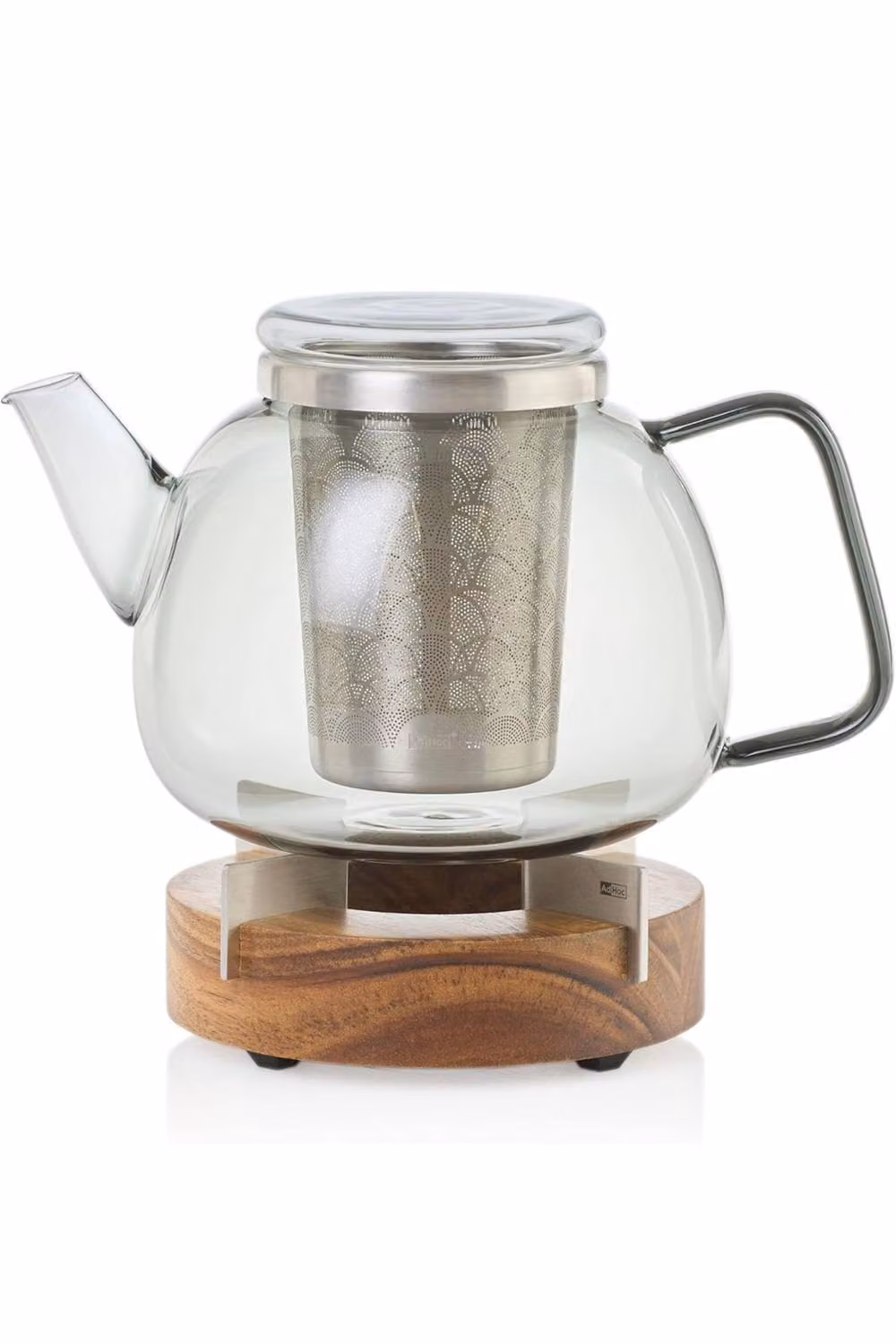 AdHoc Yuna Glass Tea Pot with Stainless Steel Infuser, 1.2 l, Transparent – 1
